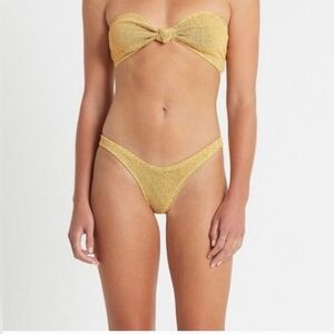 Bound By bond-eye Gold Bikini Set Size O/S